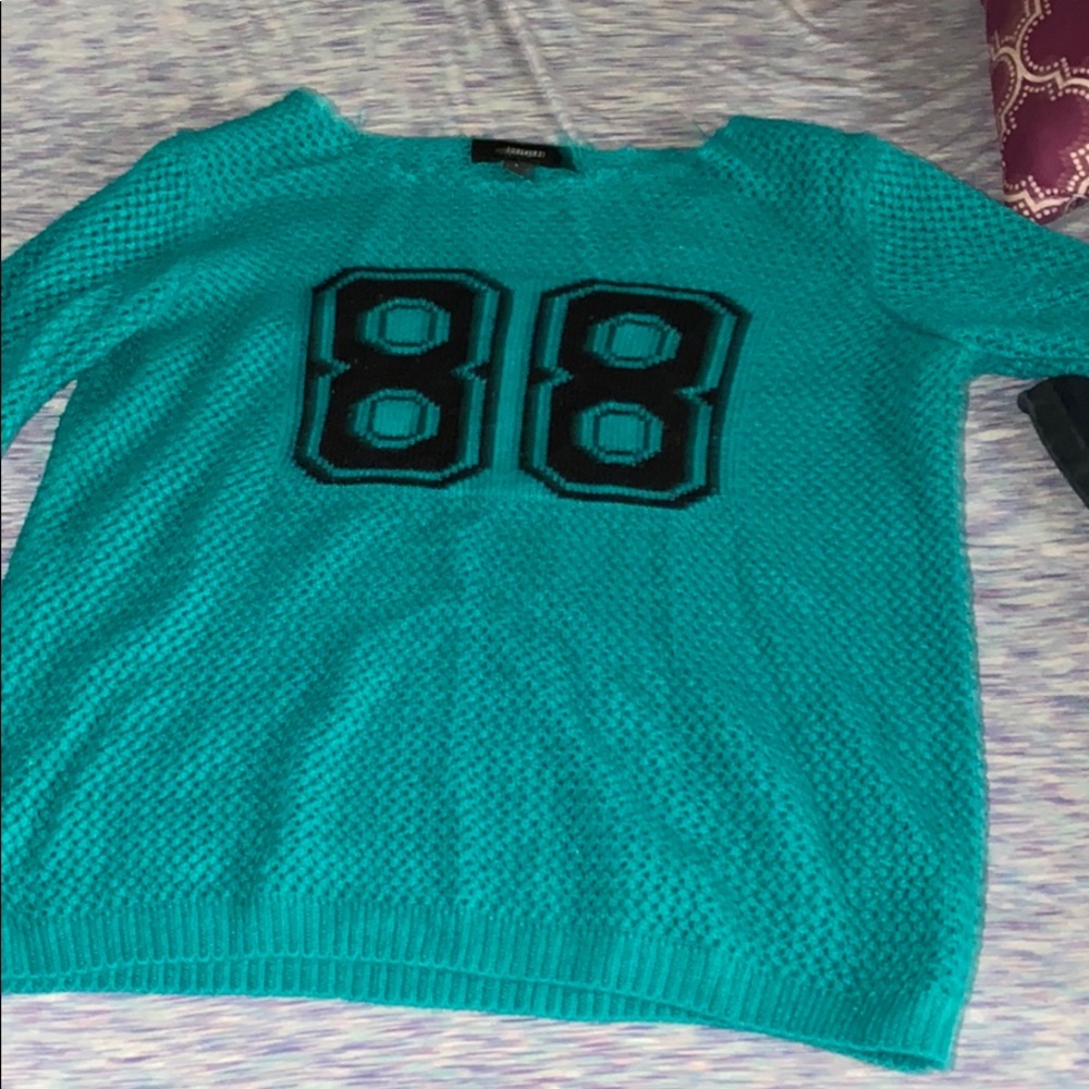 Teal sweater